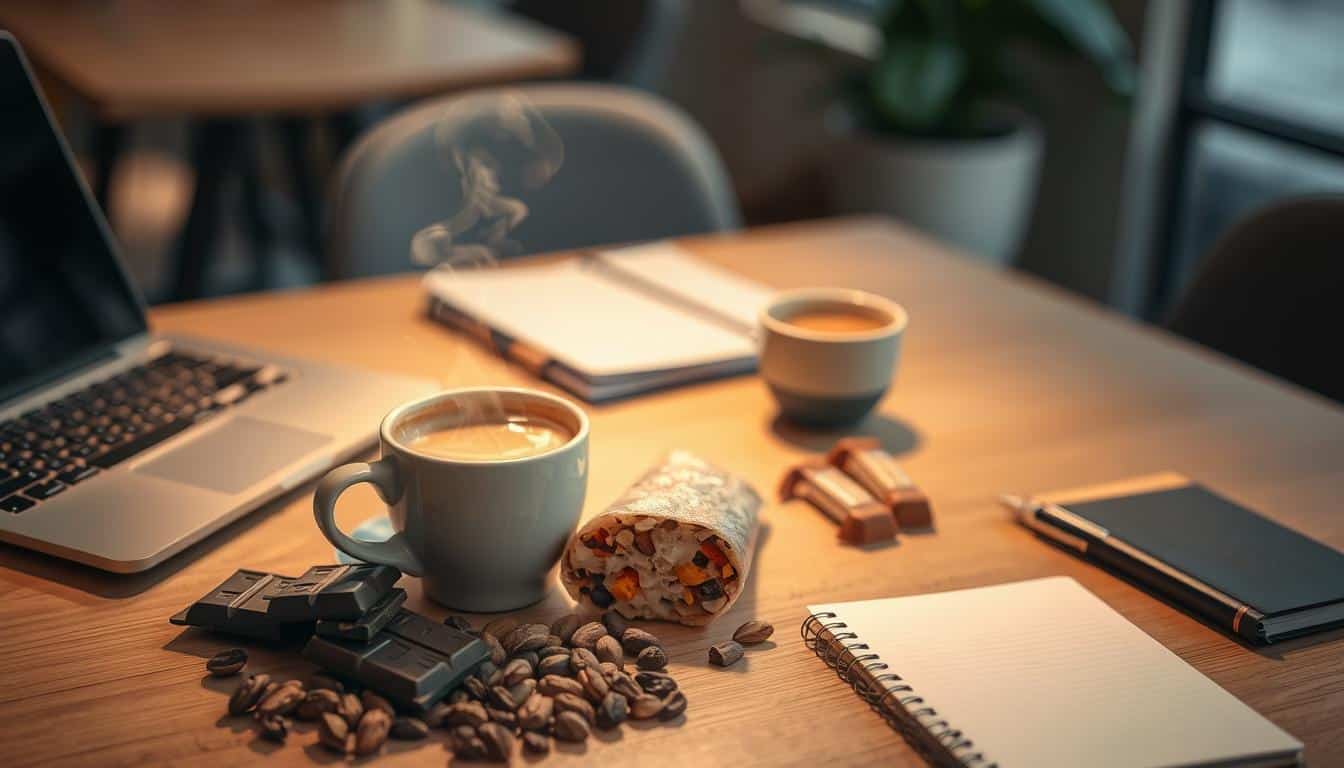 caffeine pairings and one-cup meals for work efficiency