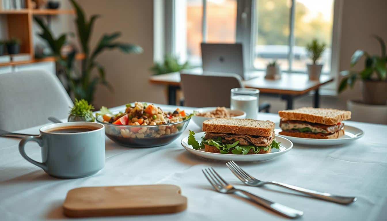 engaging work meals with coffee pairings