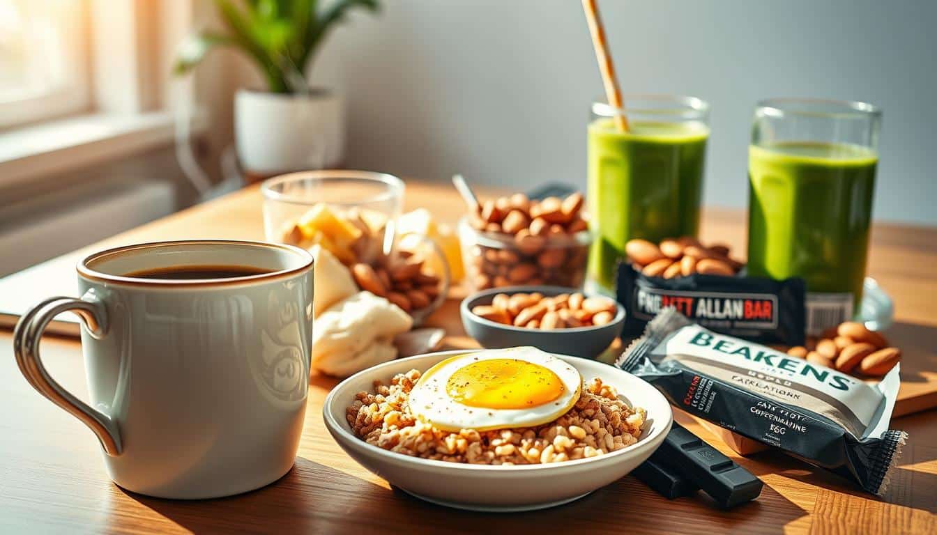 optimal caffeine and meal combinations for productivity