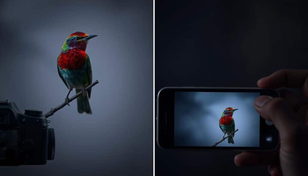 Low Light Bird Photography Comparison