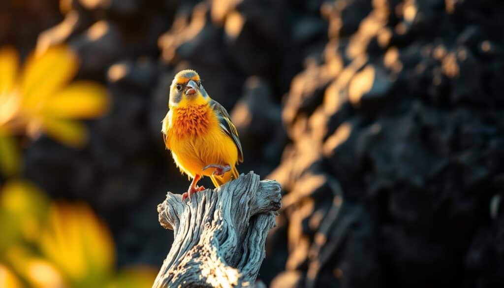 Galapagos Darwin’s finches solo