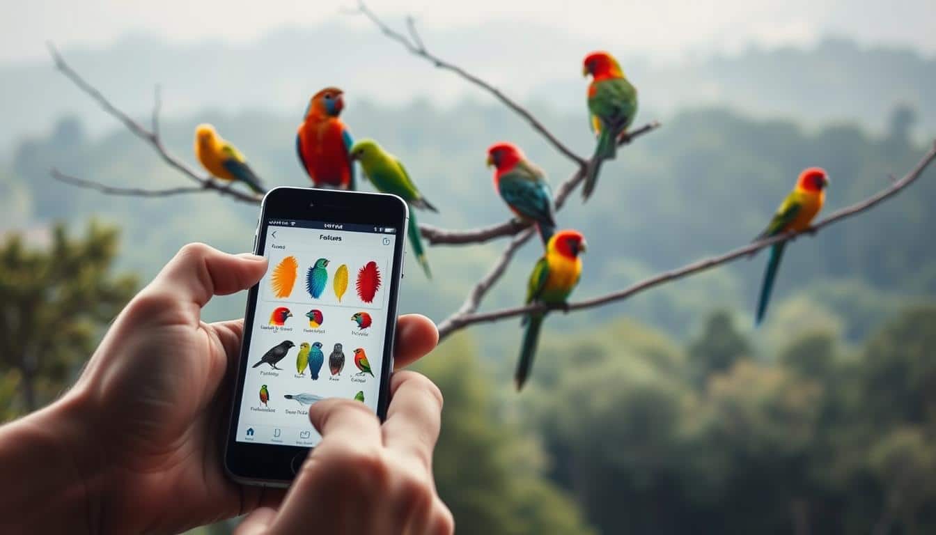 How to identify birds by feather color using apps