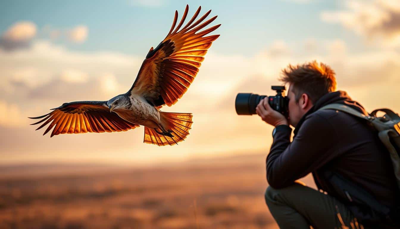 bird photography with telephoto lens