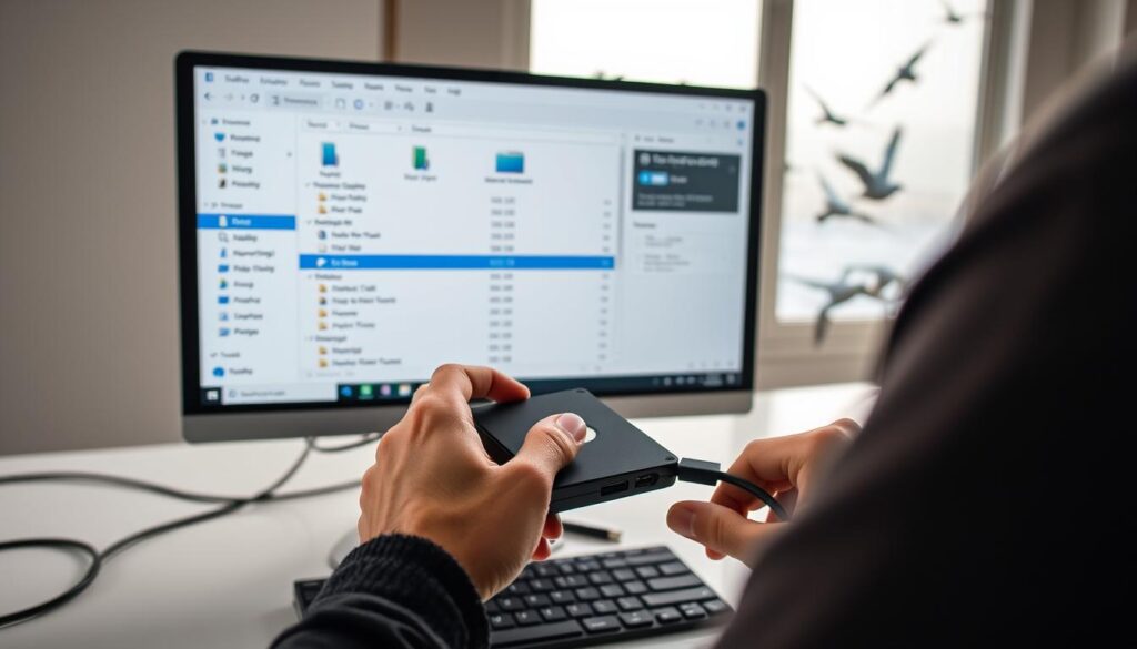 external drive workflow