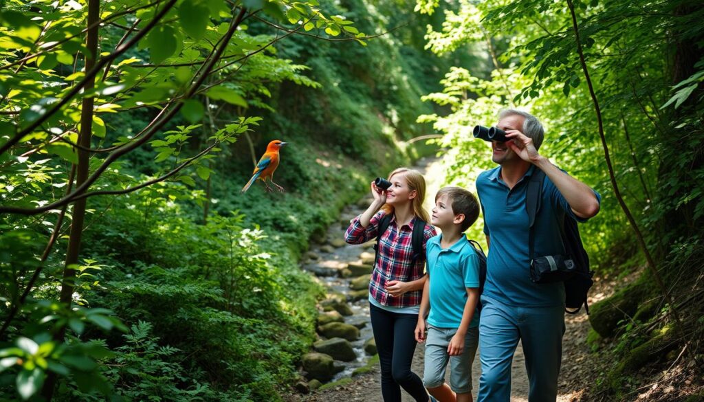 family birding hikes