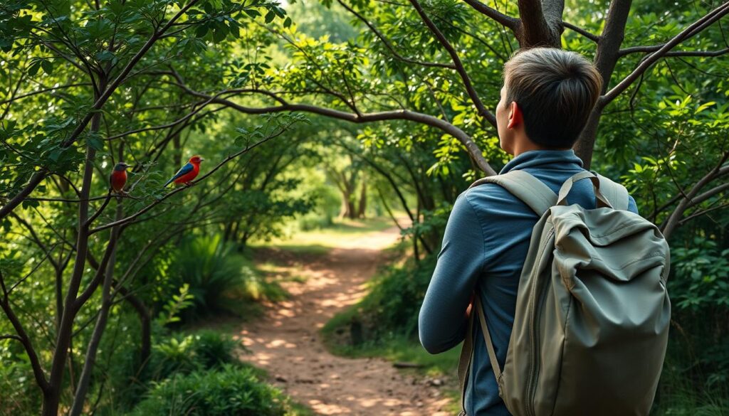 light packing birdwatching