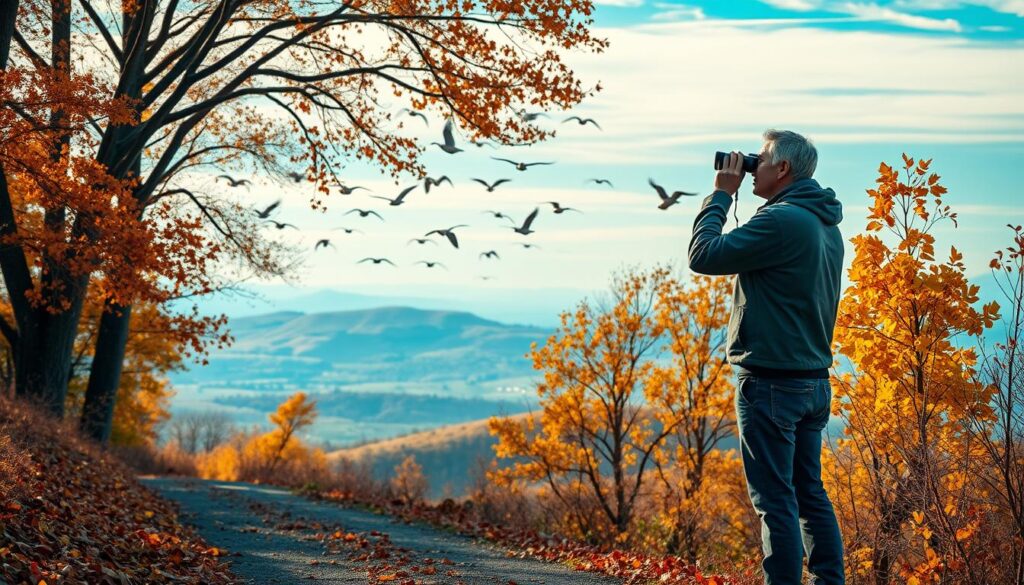 migration birding solo