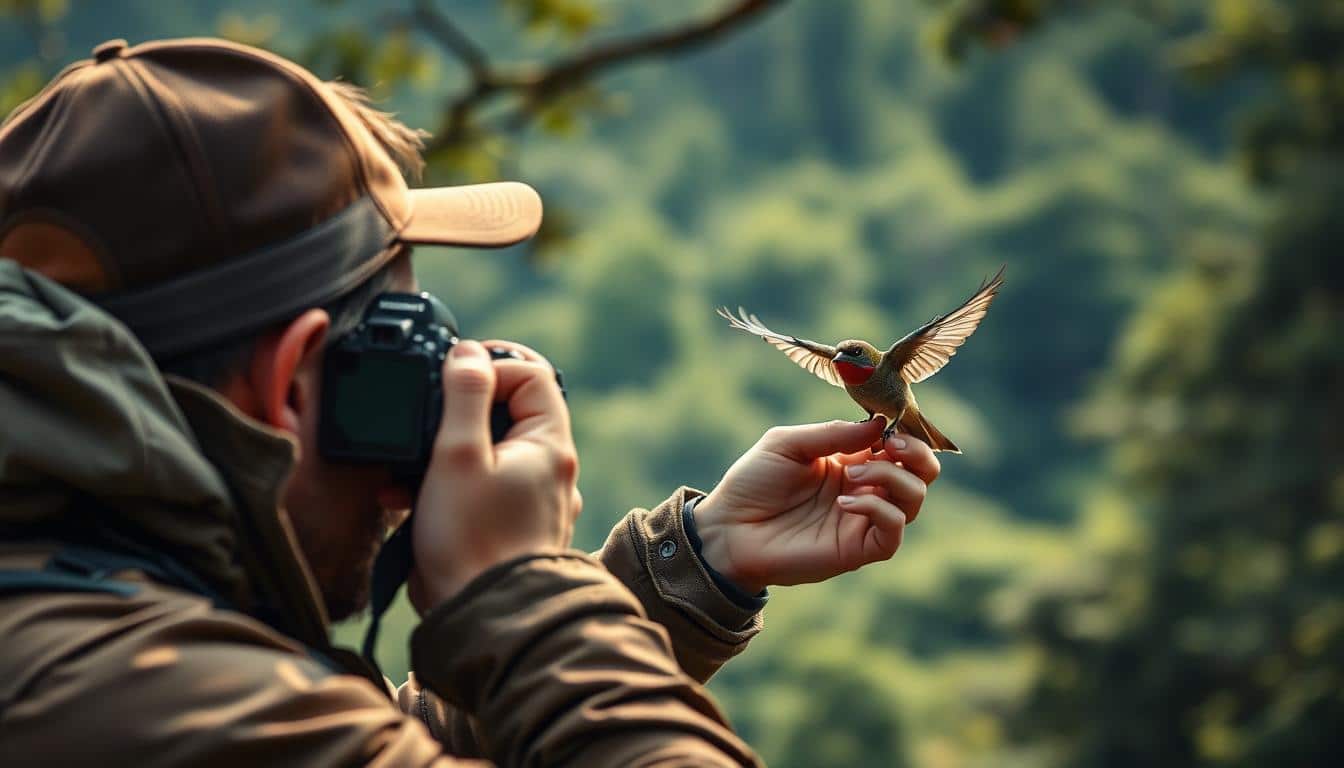 offline AI bird photography