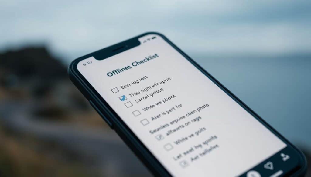 offline app checklist RAW batch masking