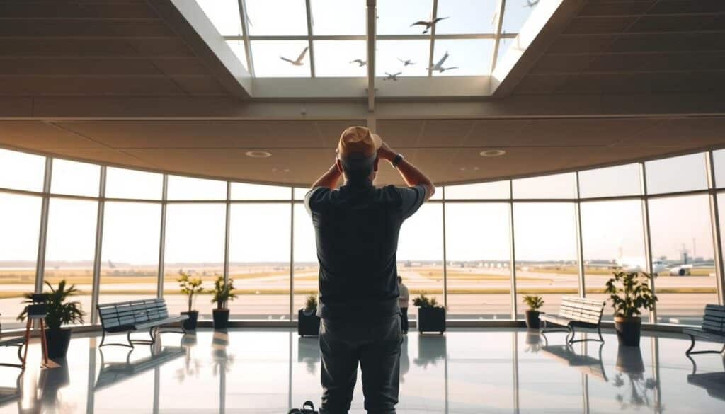 plan airport birding