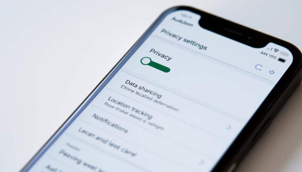 privacy settings Audubon app